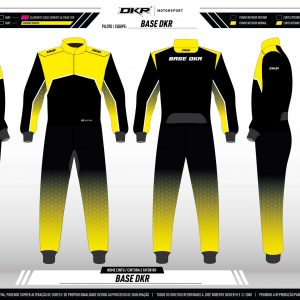 Macacão Amarelo e Preto